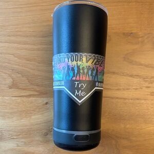 NWT Vibe 18 oz Tumbler Bluetooth Speaker - BPA Free - Black